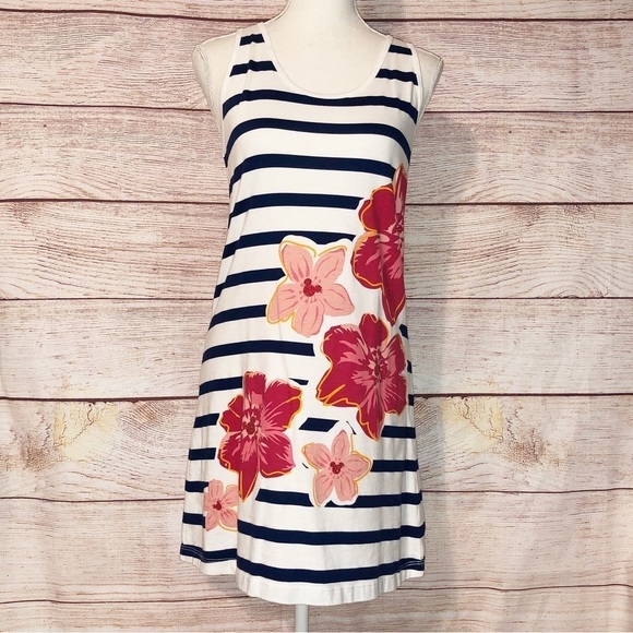 Disney Other - Disney Parks Blue and White Floral Swim Cover Up Dress Size S